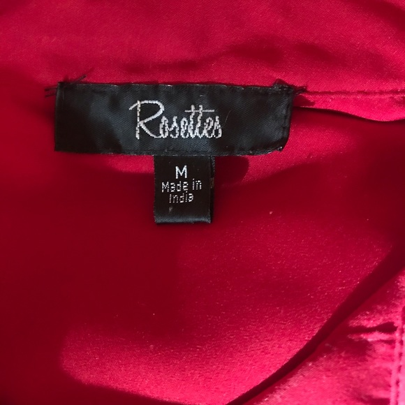 Rosettes button down shirt Size M - Picture 4 of 5